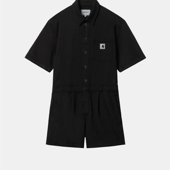 WORJ ONCE Carhartt WIP-Women's Craft Short Coverall- Black- Sizes Small - Picture 2 of 6